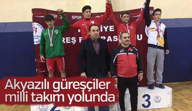 Akyazılı Güreşçiler Milli Takım Yolunda