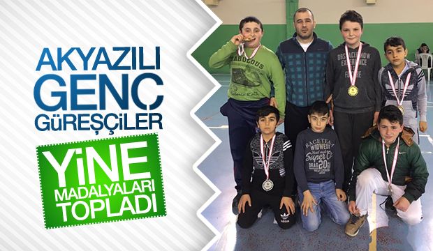  Akyazılı Güreşçiler Şampiyonada Derece Yaptı
