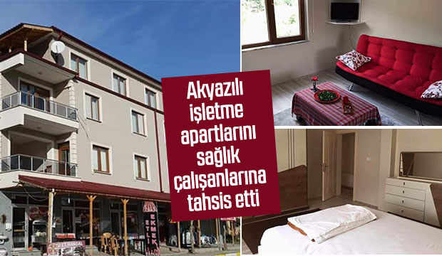 Akyazılı işletme Apartlarını sağlık çalışanlarına tahsis etti