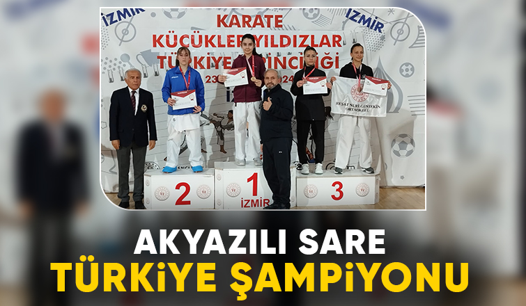 Akyazılı karateciden altın madalya