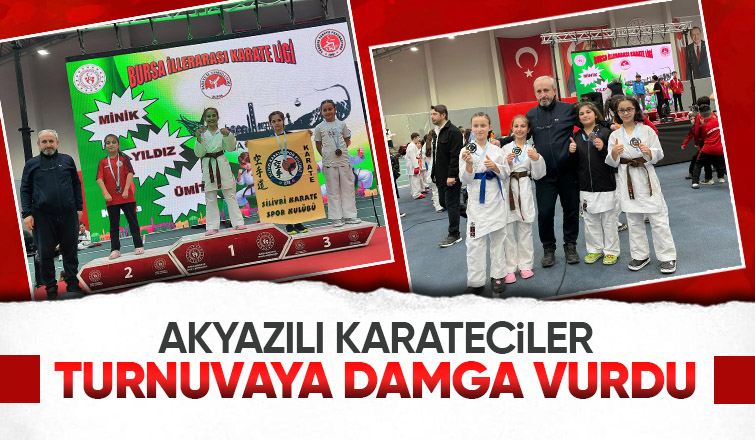 Akyazılı karateciler Bursa'dan 6 madalya ile döndü