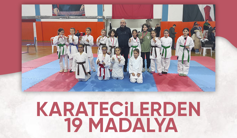 Akyazılı karateciler madalyaları topladı