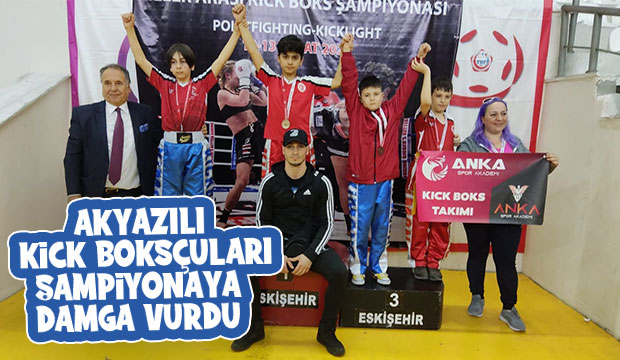 Akyazılı Kick Boksçuların büyük başarısı