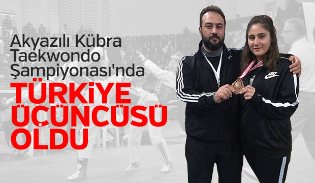 Akyazılı Kübra Sağlam Türkiye Üçüncüsü Oldu