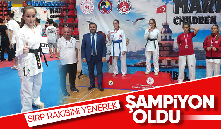 Akyazılı Milli karateci turnuvaya damga vurdu