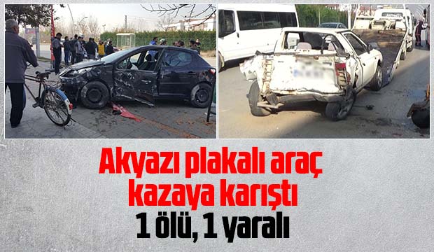 Akyazılı Plaka Düzcede kazaya karıştı