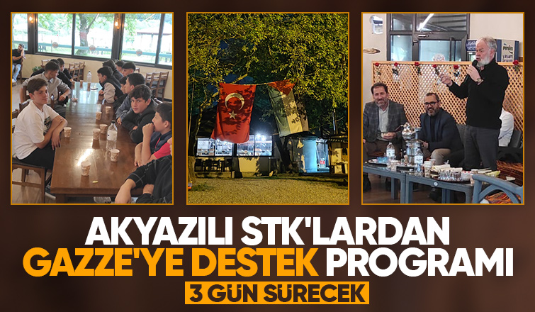 Akyazılı STK'lar Gazze için 3 günlük etkinlik düzenleyecek