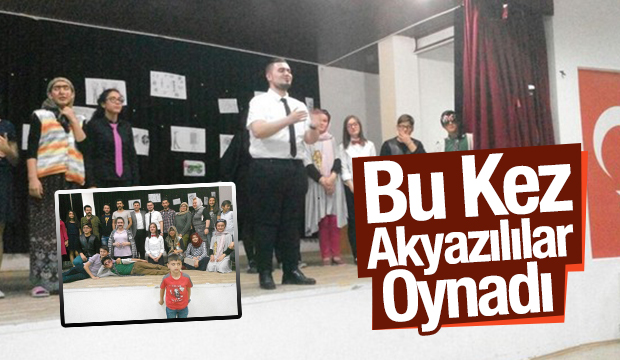 Akyazılı Tiyatroculardan 19 Mayıs Tiyatro Gösterimi