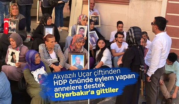 Akyazılı Uçar çiftinden HDP önünde eylem yapan annelere destek