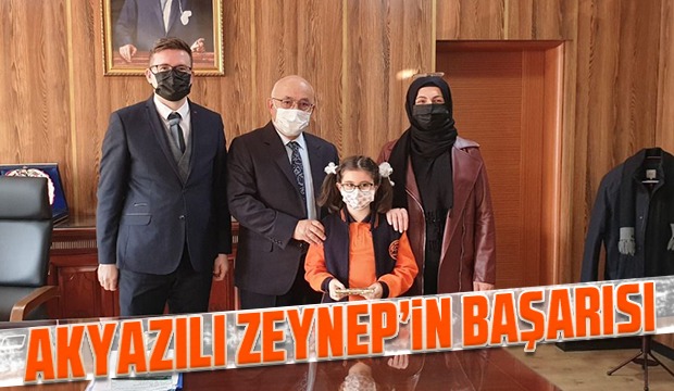Akyazılı Zeynep'in başarısı