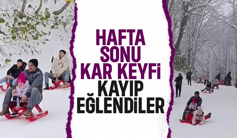 Akyazılılar hafta sonu karda eğlendiler
