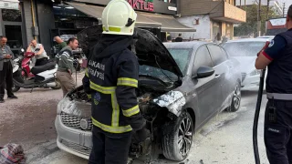 Akyazı'nın en işlek caddesinde panik anları