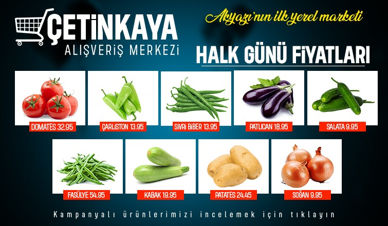 Akyazı’nın En Taze ve Uygun Sebzeleri Çetinkaya’da!