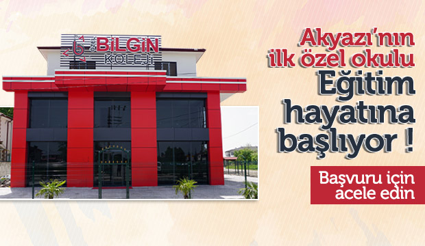 Akyazının İlk Özel Okulu Açılıyor