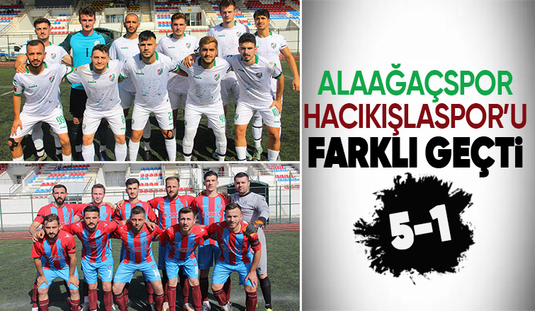 Alaağaçspor Geriden Gelerek Kazandı 5-1
