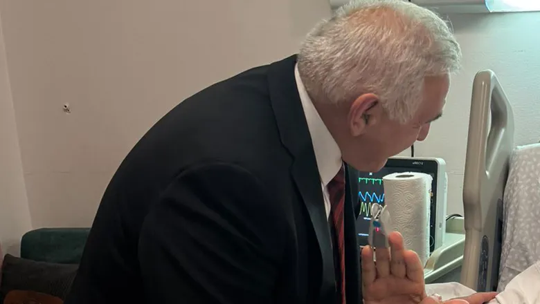 Ali İnci'den Tantan'a geçmiş olsun ziyareti