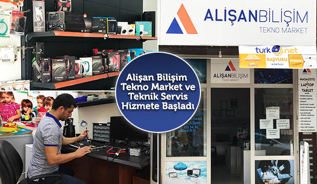 ALİŞAN BİLİŞİM TEKNO MARKET HİZMETE BAŞLADI