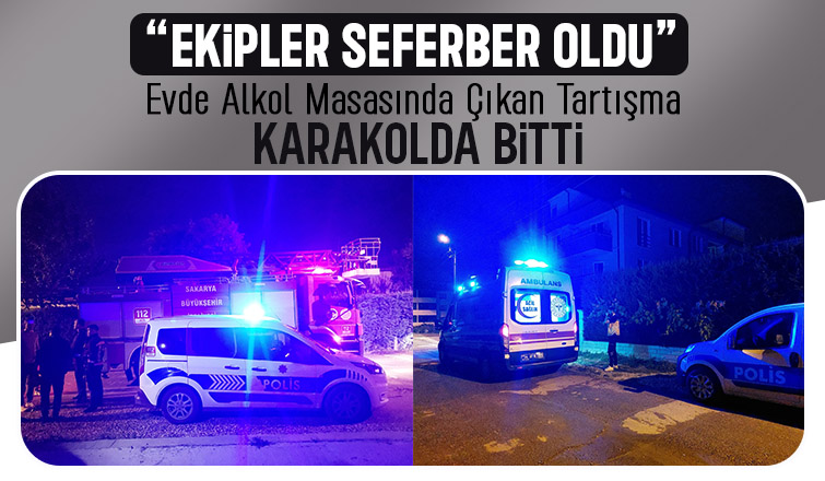 Alkol Masasında Gerginlik Baba, Kız ve Damat Karakolluk Oldu