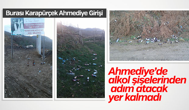 Alkol Şişeleri Çevreyi Kirletiyor