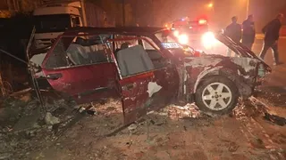 Alkollü Sollama Dehşeti: Otomobil Duvara Çarptı, 3 Yaralı