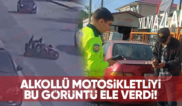 Alkollü sürücü inkar etti, görüntü kendini ele verdi