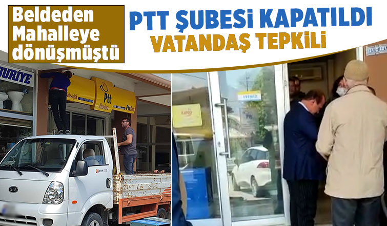 Altındere'de PTT Şubesi kapatıldı
