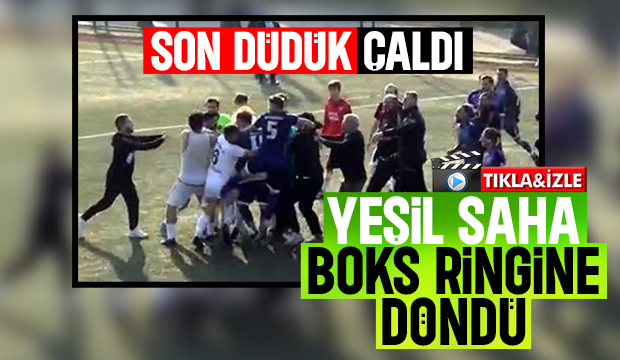 Amatör Lig’de yumruklar havada uçuştu
