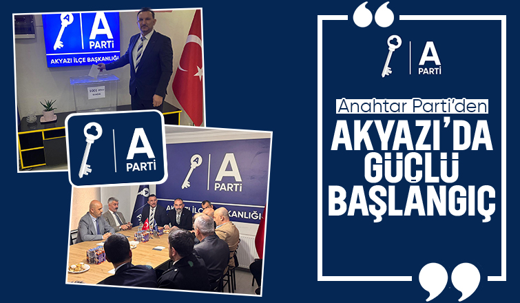 Anahtar Parti Akyazı'da ilk kongresini coşkuyla yaptı