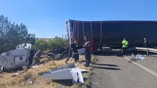 Ankara'ya su götürüyordu, kazada öldü