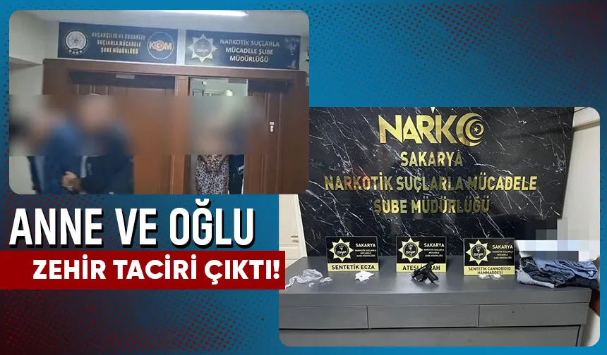 Anne ve oğlu uyuşturucu satıcısı çıktı