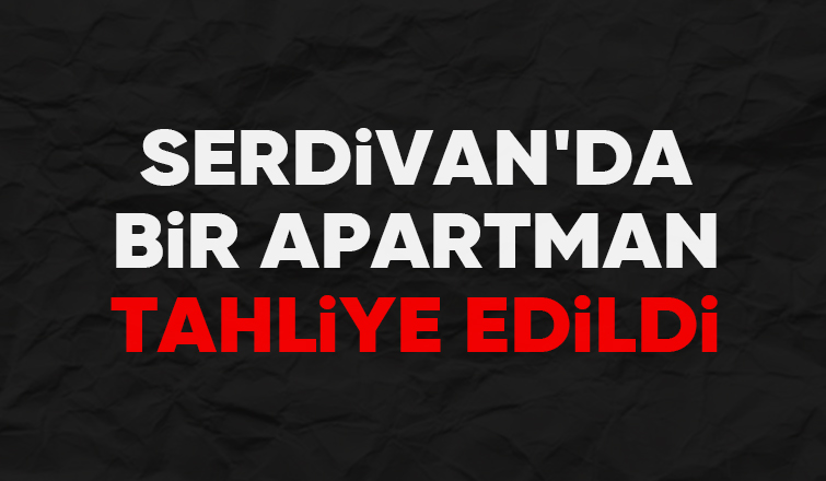 Apartman zemindeki kayma nedeniyle tahliye edildi