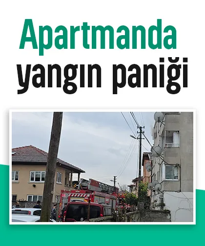 Apartmanda yangın paniği