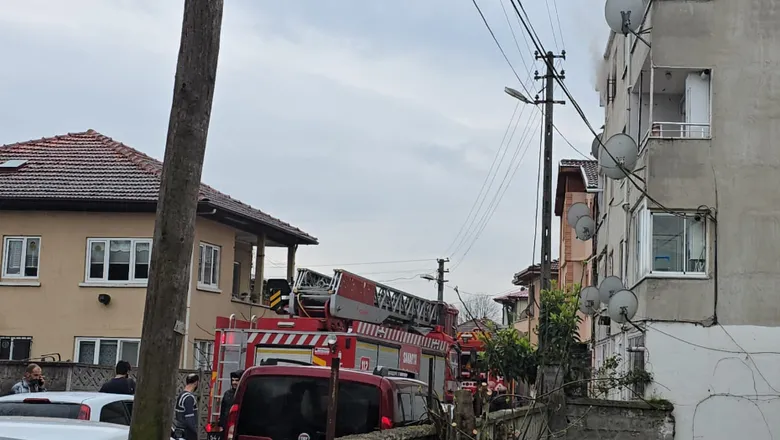 Apartmanda yangın paniği