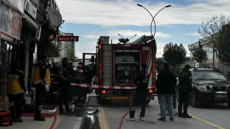 Aperatifçide yangın paniği