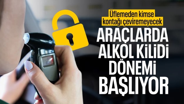Araçlara alkol kilidi için önemli adım