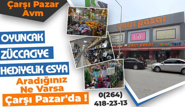 Aradığnız Her Şey Çarşı Pazar'da !