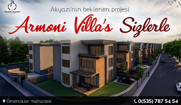 Armoni Villaları sahiplerini bekliyor