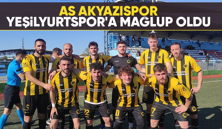 As Akyazıspor 0 Yeşilyurtspor 2