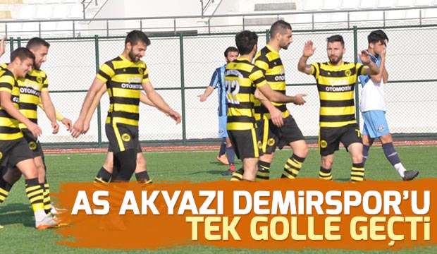 AS Akyazıspor Demirsporu Tek Golle Geçti
