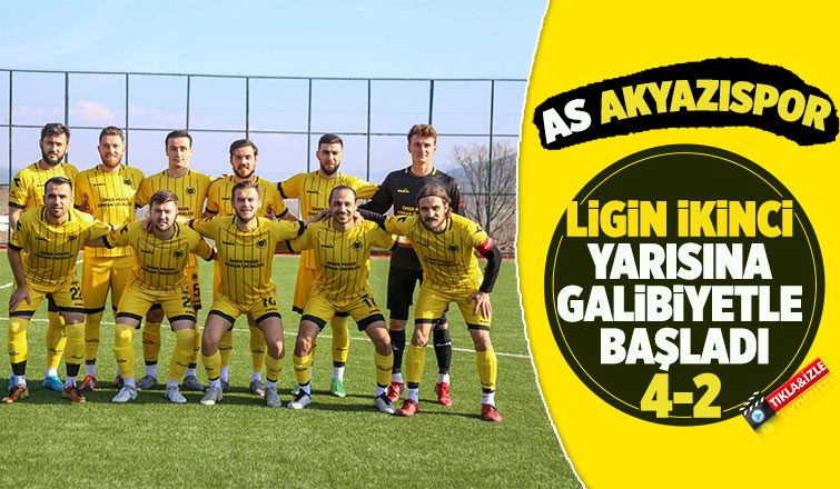 As Akyazıspor Deplasmandan 3 Puanla Dönmesini Bildi 