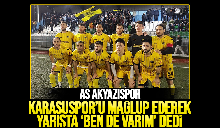 As Akyazıspor iddiasını sürdürdü