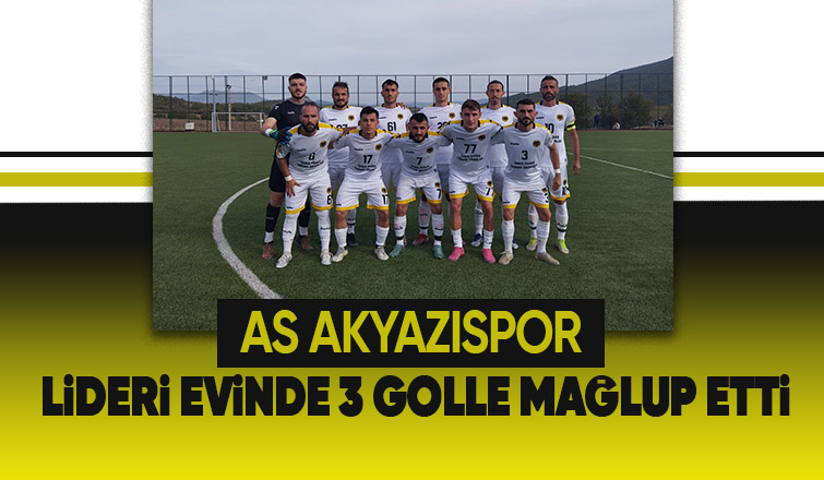 As Akyazıspor lider Taraklı'yı 3-0 mağlup etti