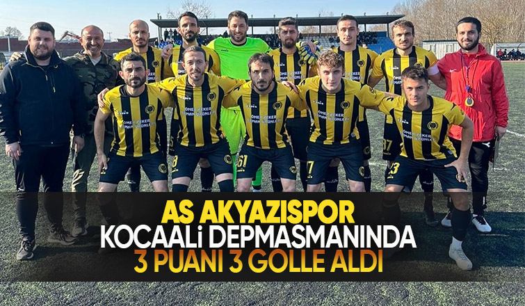 As Akyazıspor liderliğini sürdürdü