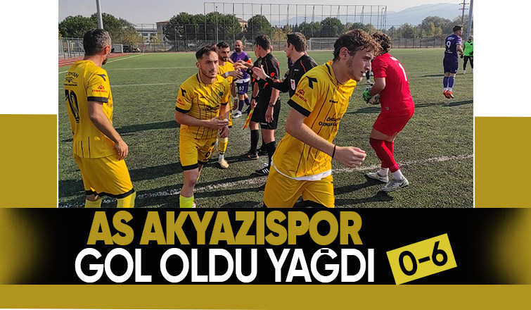 As Akyazıspor Sakarya Caddesi'ni 6-0 mağlup etti