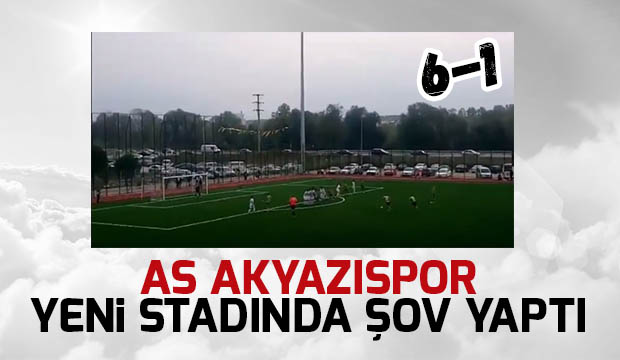 AS Akyazıspor Yeni Stadında Şov Yaptı