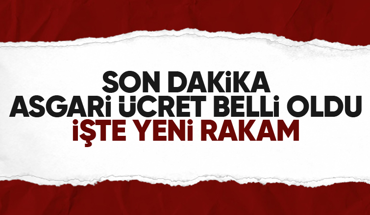 Asgari ücret açıklandı