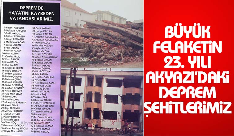 Asrın felaketinin 23. yılı