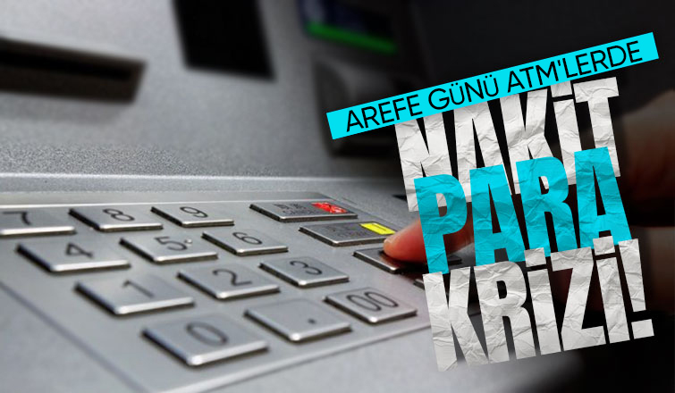 ATM'lerde para bitti vatandaş tepki gösterdi