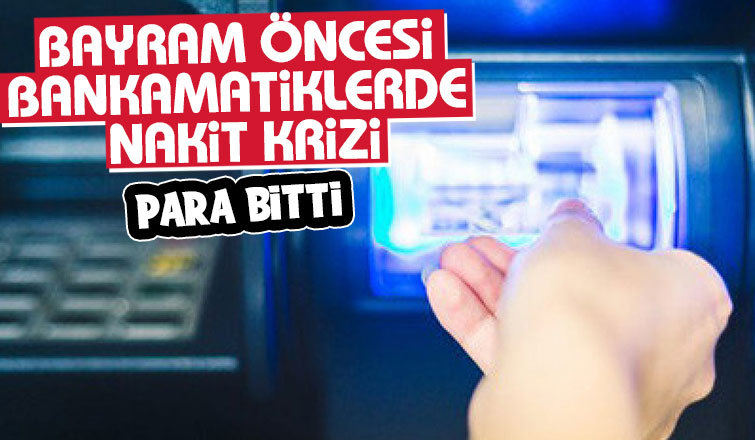 ATM'lerde para bitti
