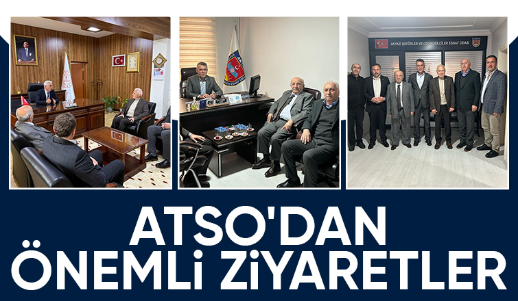 ATSO Başkanı Ömercikoğlu ve yönetiminden yoğun ziyaret trafiği